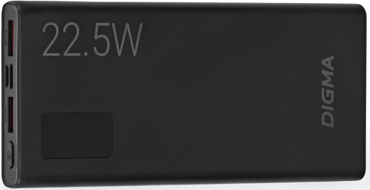 Портативное зарядное устройство Digma DGPF10A черный (DGPF10A22PBK)