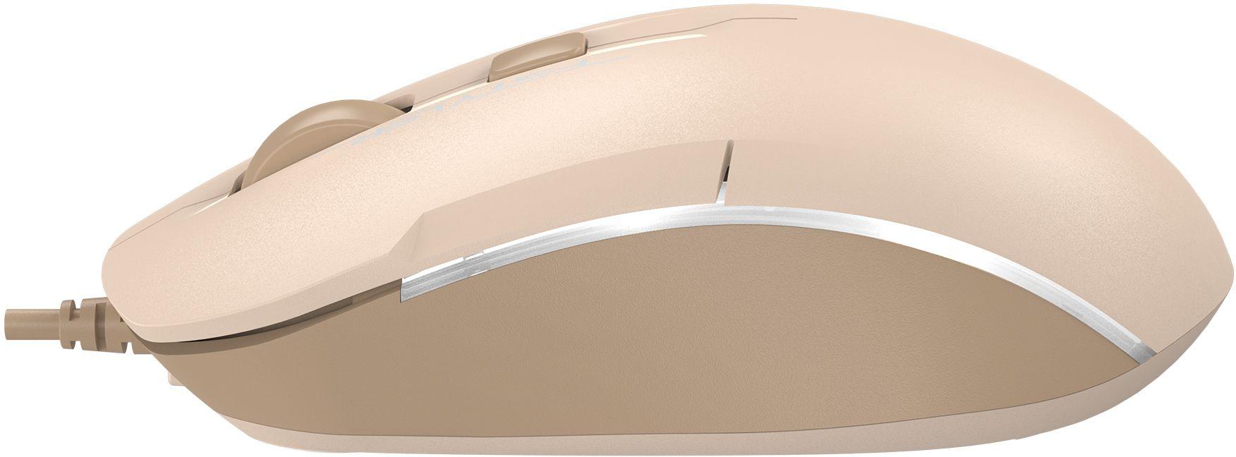 Мышь A4Tech Fstyler FM26 бежевый/коричневый/Cafe Latte