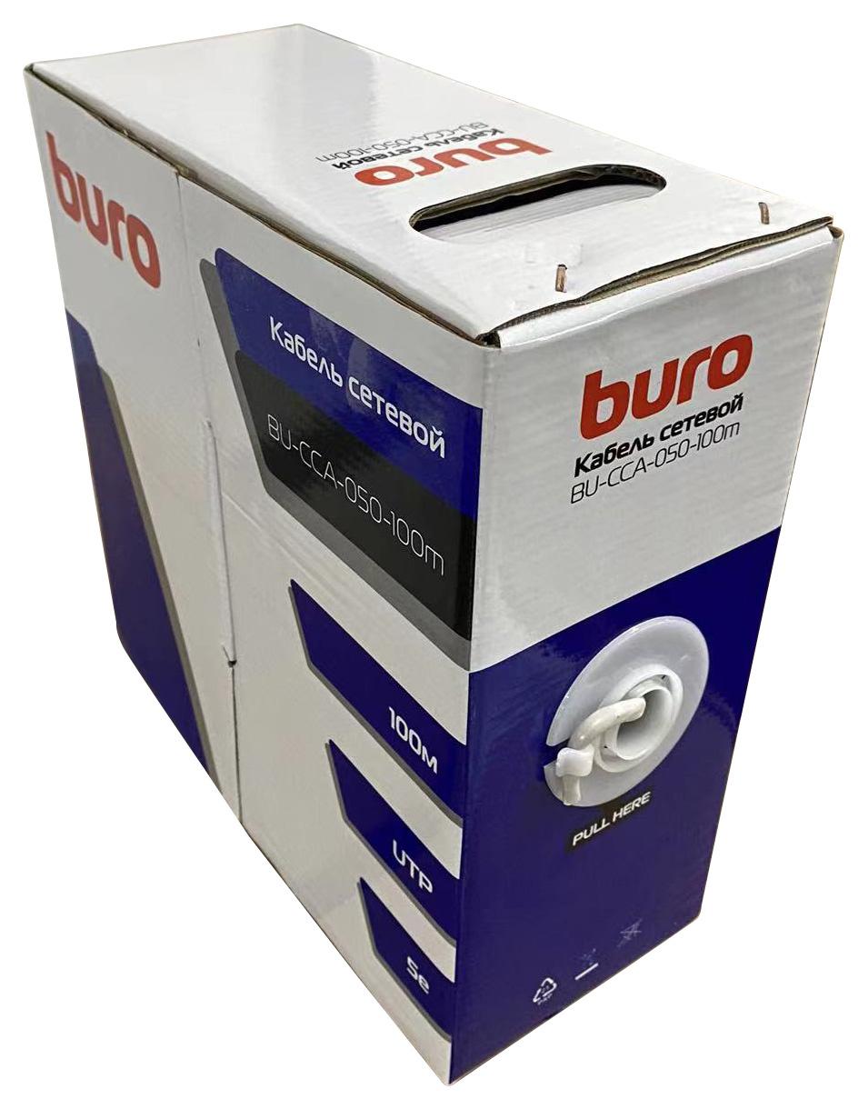 Сетевой кабель Buro BU-CCA-050-100m 100м серый