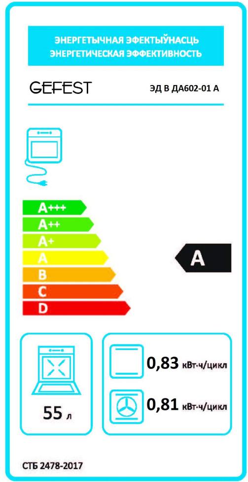 Духовой шкаф Gefest ЭДВ ДА 602-01 А