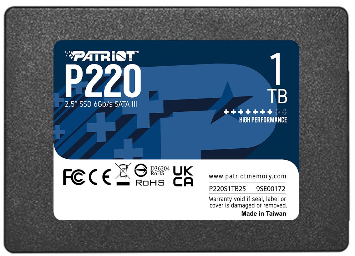SSD диск Patriot SATA III 1Tb (P220S1TB25)