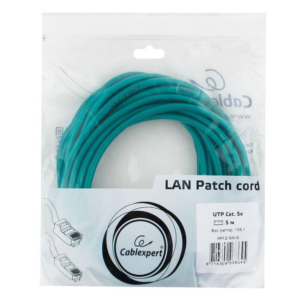 Патч-корд Cablexpert PP12-5M/G зеленый (038645)