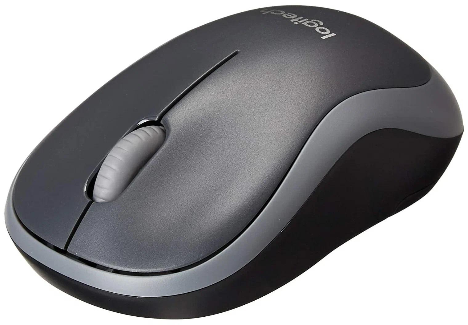 Мышь Logitech M186 черный/серый (910-004131)