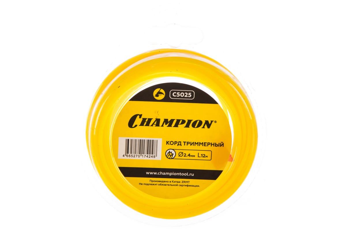 Корд для триммера Champion Star 2.4мм*12м звезда (C5025)