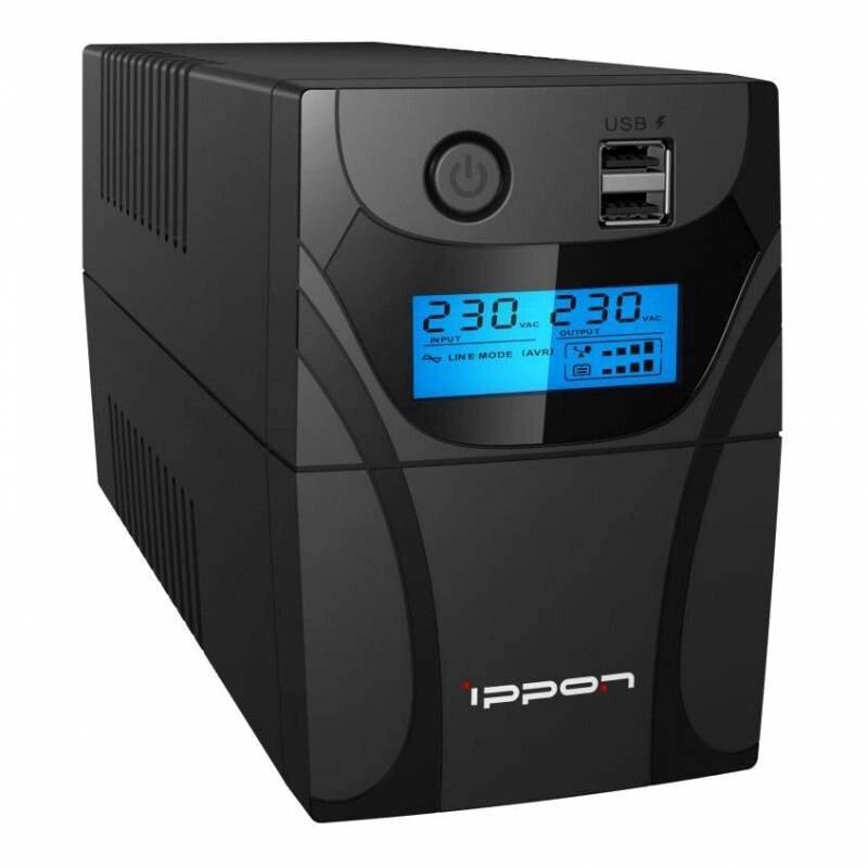 Источник бесперебойного питания Ippon Back Power Pro II 500 черный (1030299)