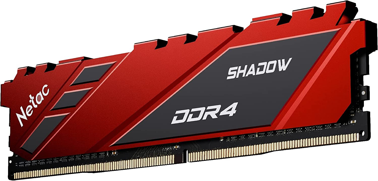 Оперативная память Netac Shadow 16Gb DDR4 Red (NTSDD4P26SP-16R)