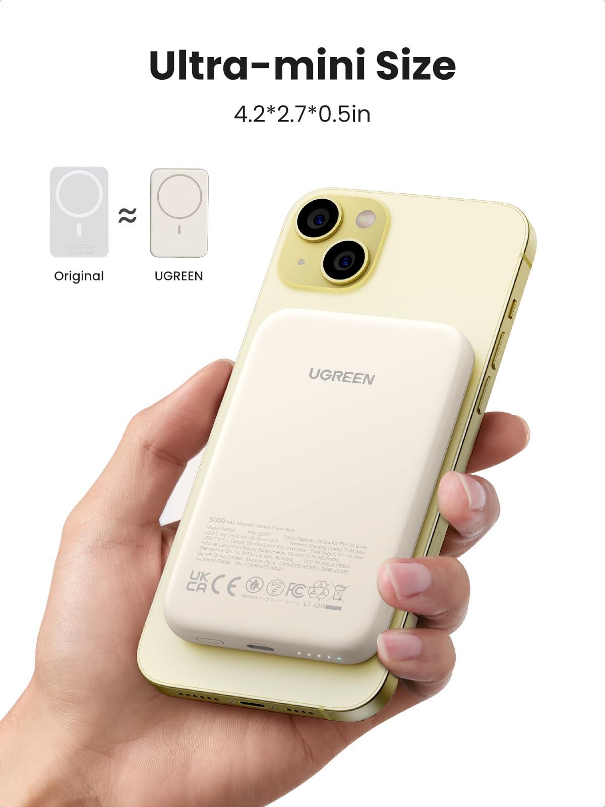 Портативное зарядное устройство Ugreen PB560 Off White (25207)