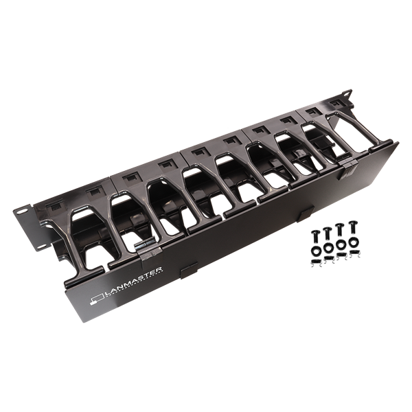 Кабельный органайзер Lanmaster LAN-ORG-PF/S-1U