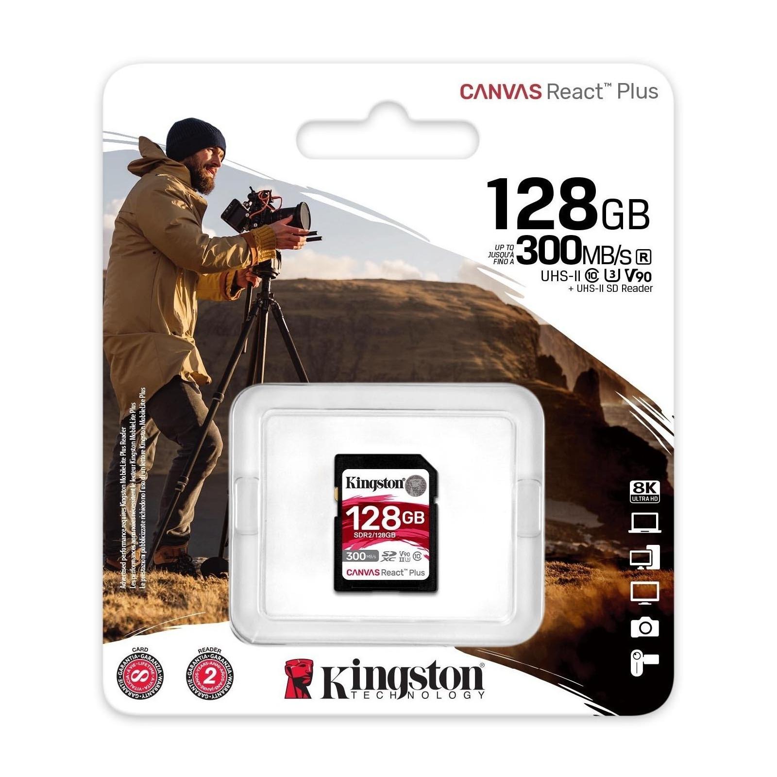 Карта памяти Kingston SDHC UHS-II 128Gb (SDR2/128GB)