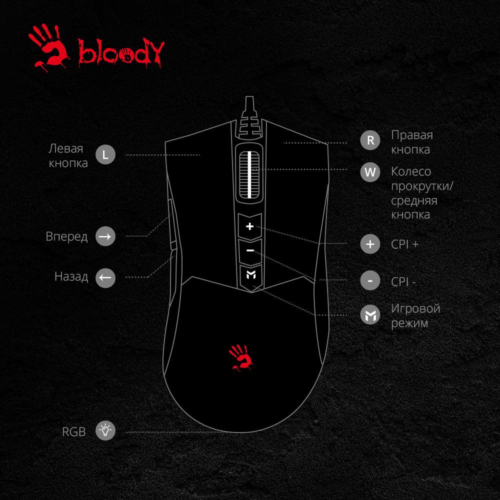 Мышь A4Tech Bloody ES9 Plus