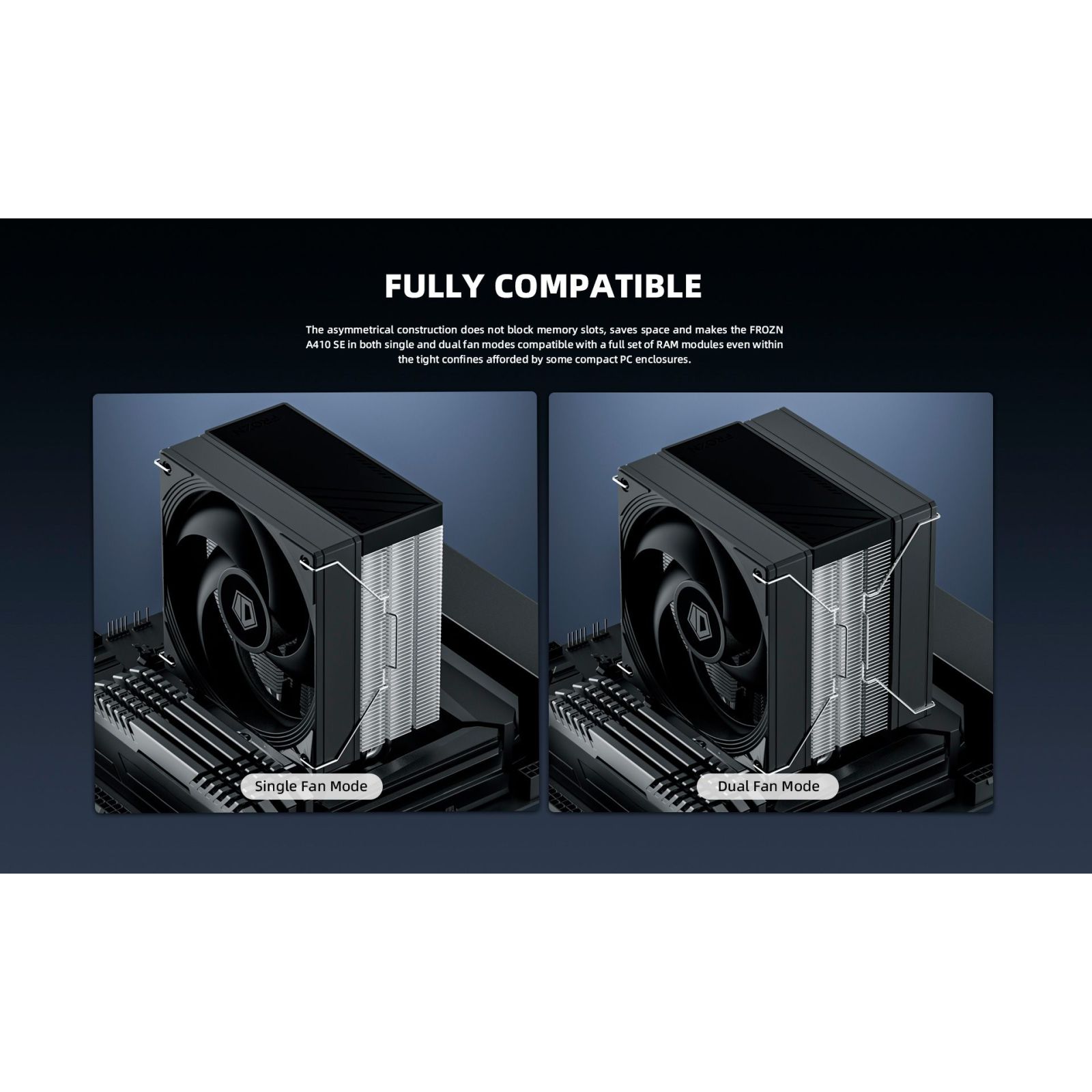 Кулер для процессора ID-Cooling FROZN A410 SE ARGB Black