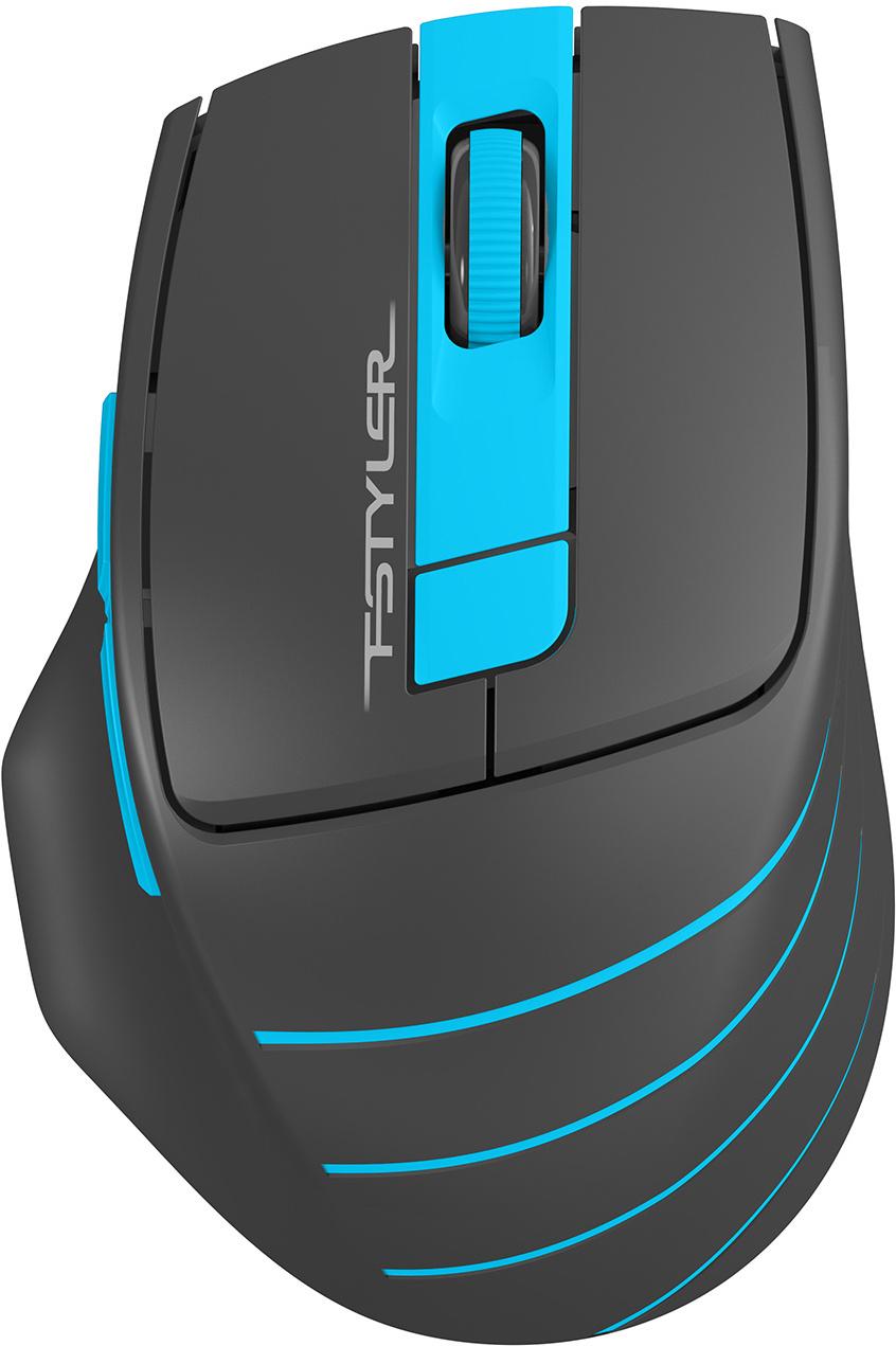 Мышь A4Tech FStyler FG30 серый/синий