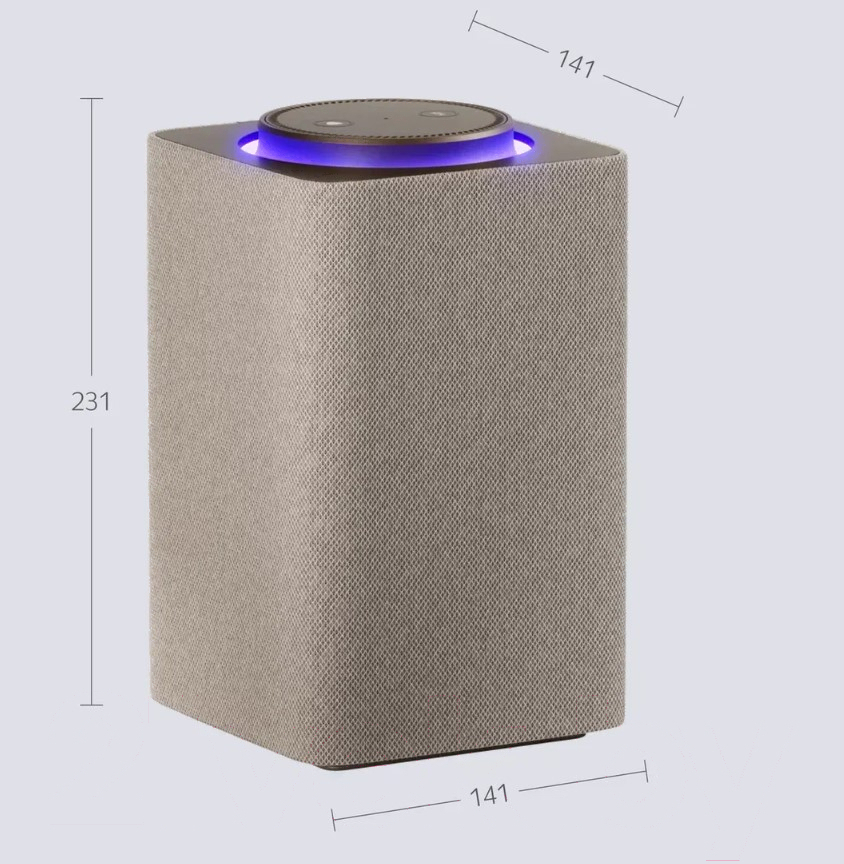 Умная колонка Яндекс Станция Макс с Zigbee бежевый (YNDX-00053E)