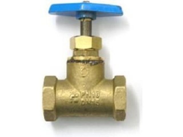 Кран вентильный 1/2" вн.-вн. PN1,6 МПа, 15Б3р, Цветлит (ЦРБ0063)