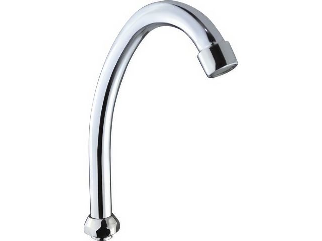 Излив G-образный, ECONOCE (Диаметр подключения 3/4", нержавеющая сталь)