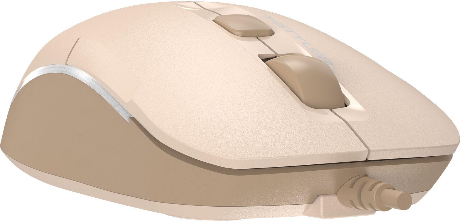 Мышь A4Tech Fstyler FM26 бежевый/коричневый/Cafe Latte