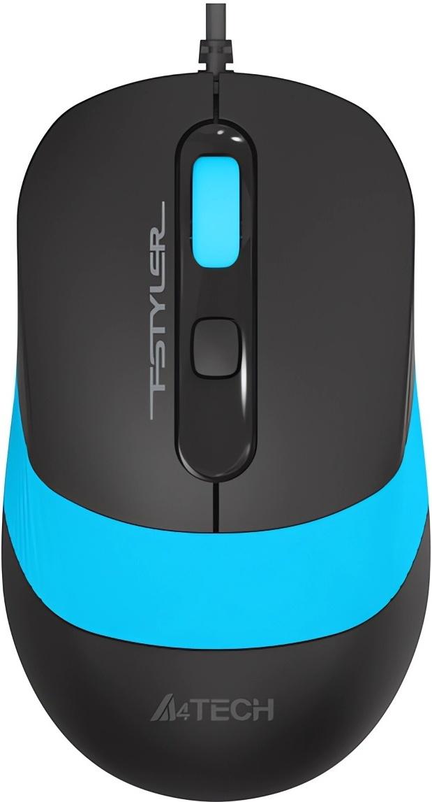 Мышь A4Tech Fstyler FM10 черный/синий