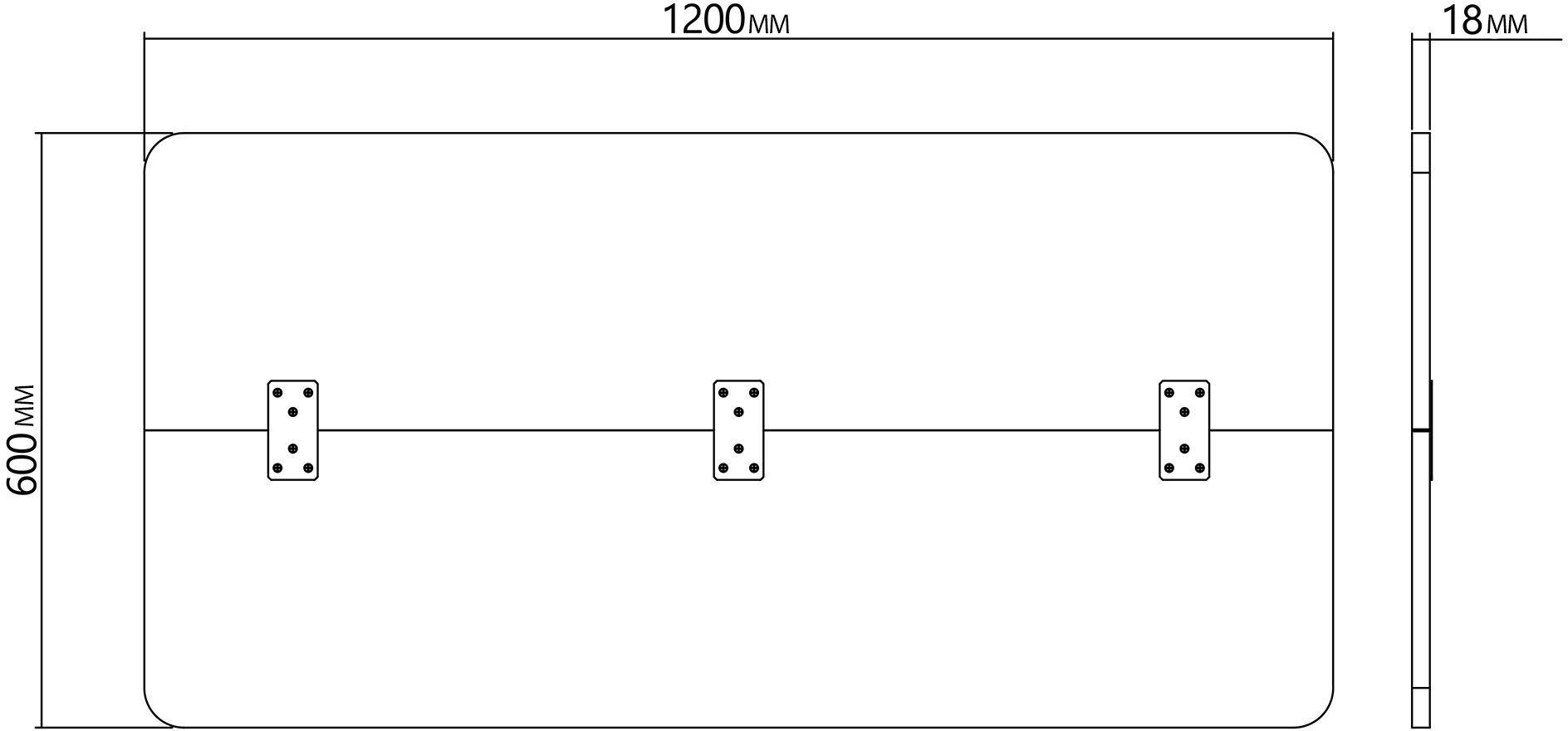 Столешница для стола Cactus CS-TD2-LR дуб антик