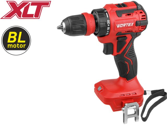 Аккум. дрель-шуруповерт WORTEX BD 2025 LiSET в кор. ALL1 XLT SOLO БЕСЩЕТ, 18 В, 55 Н*м, БЗП 10 мм (0-1800 об/мин, подсветка.)