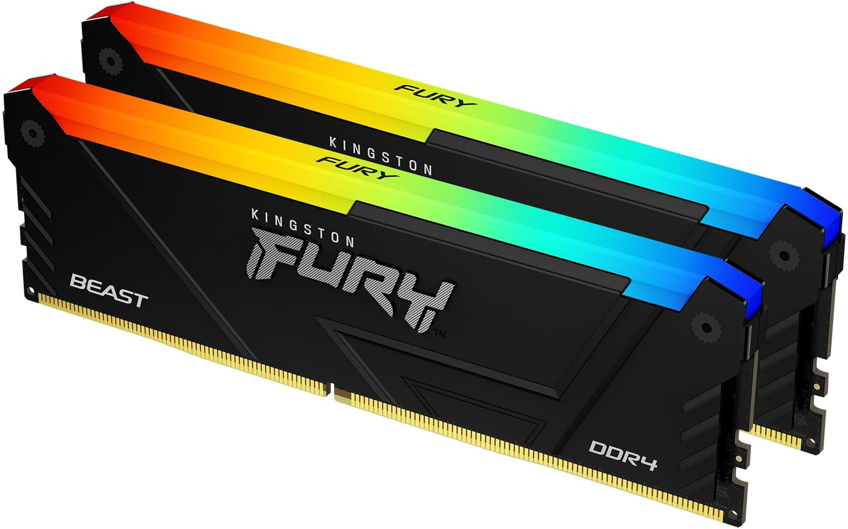 Оперативная память Kingston Fury Beast RGB 2x16GB DDR4 (KF432C16BB2AK2/32)