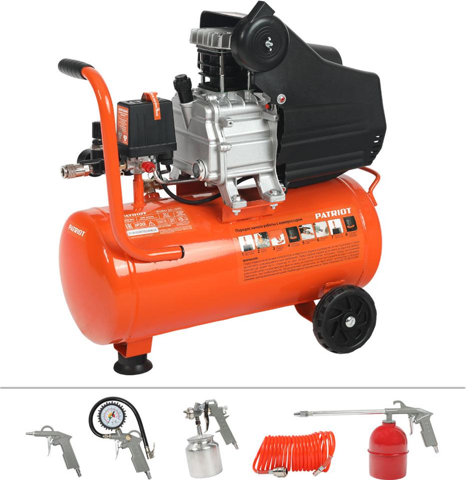 Компрессор Patriot Optima Euro 24-240K2 оранжевый/черный (525302118)