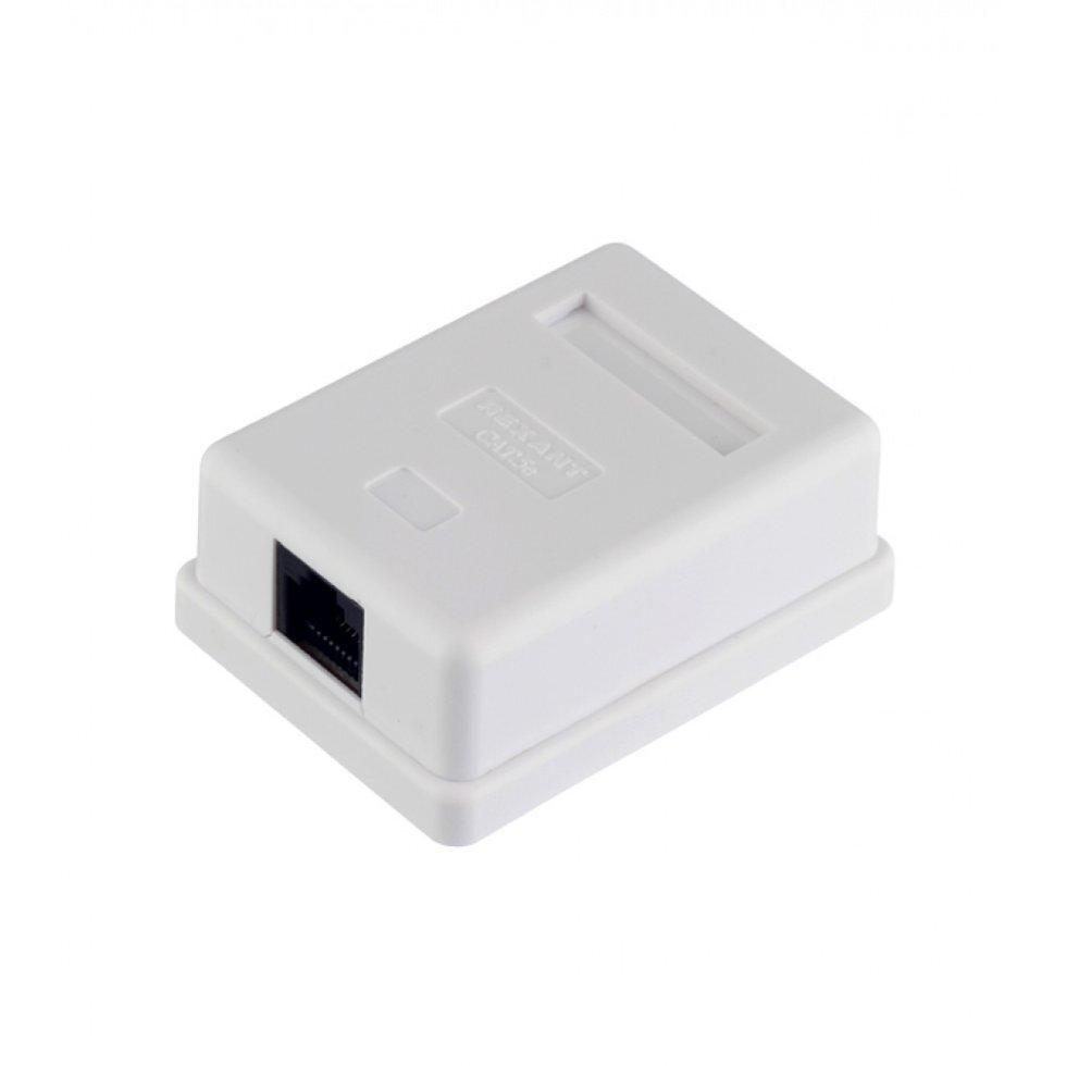Розетка компьютерная, 1хRJ-45, Rexant, 8р-8с, cat.5e