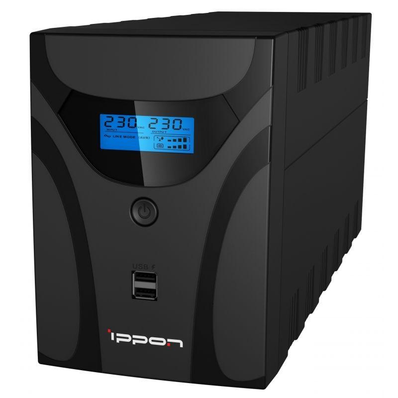 Источник бесперебойного питания Ippon Smart Power Pro II Euro 2200 черный (1029746)