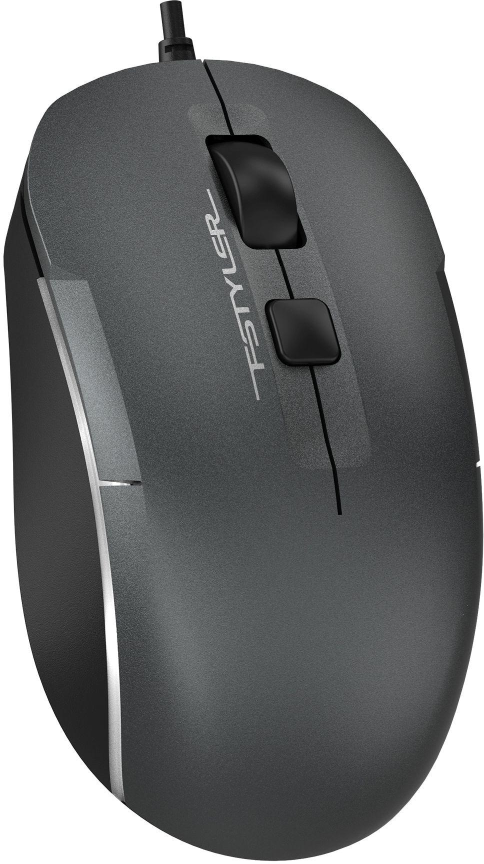 Мышь A4Tech Fstyler FM26 серый/черный/Smoky Grey