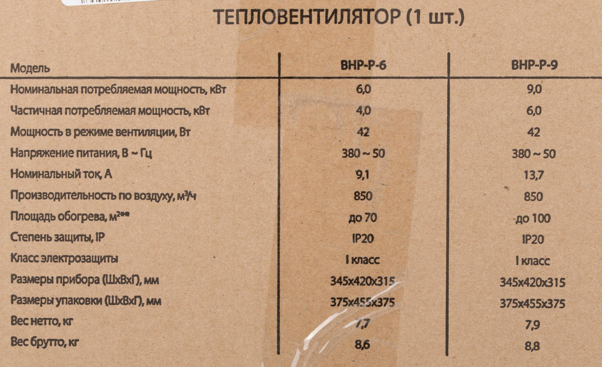 Тепловая пушка Ballu BHP-P-6