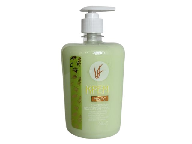 Крем-мыло жидкое с экстрактом подорожника 600 мл (с дозатором) (МАРТА)