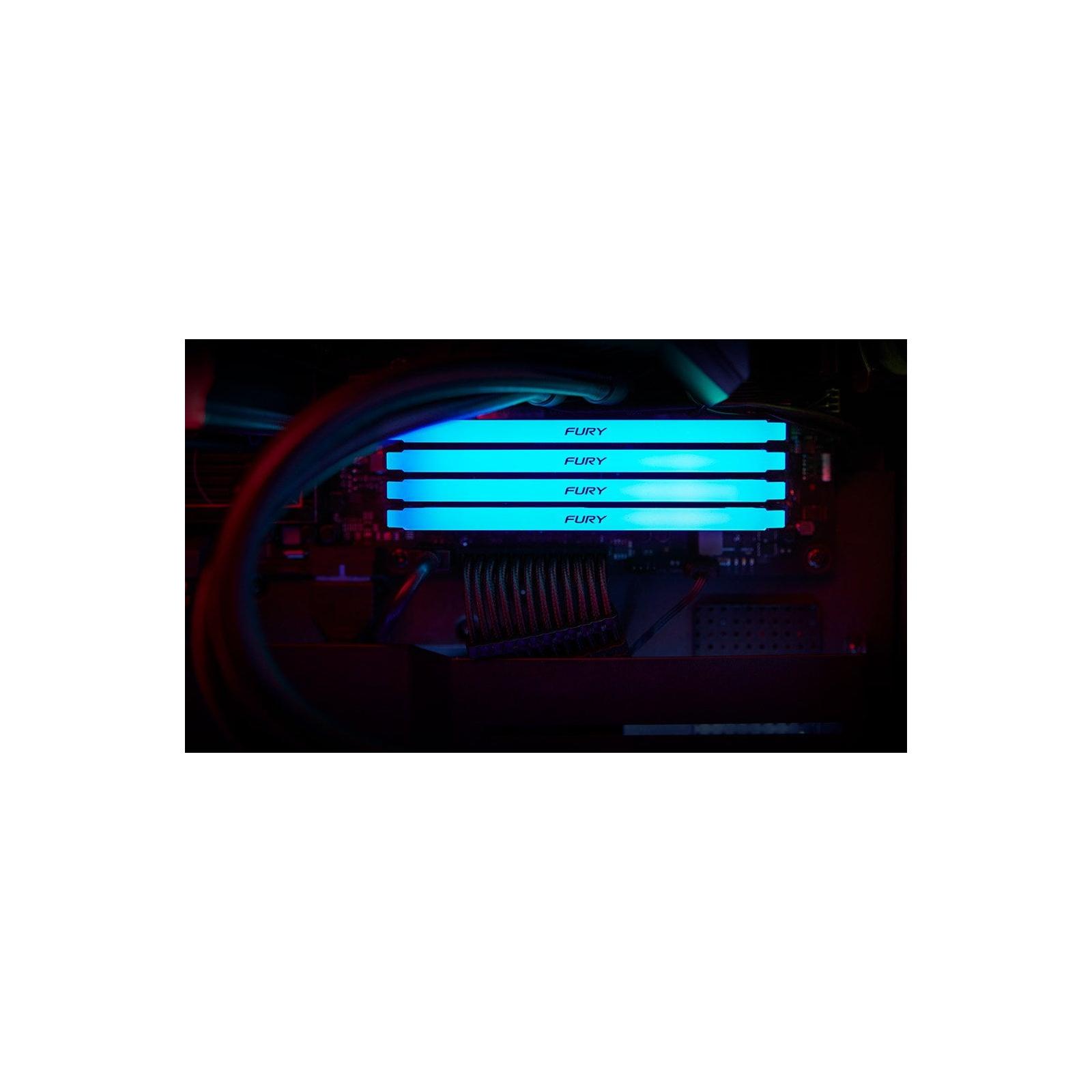Оперативная память Kingston Fury Beast Black RGB XMP 16GB DDR4 (KF432C16BB12A/16)