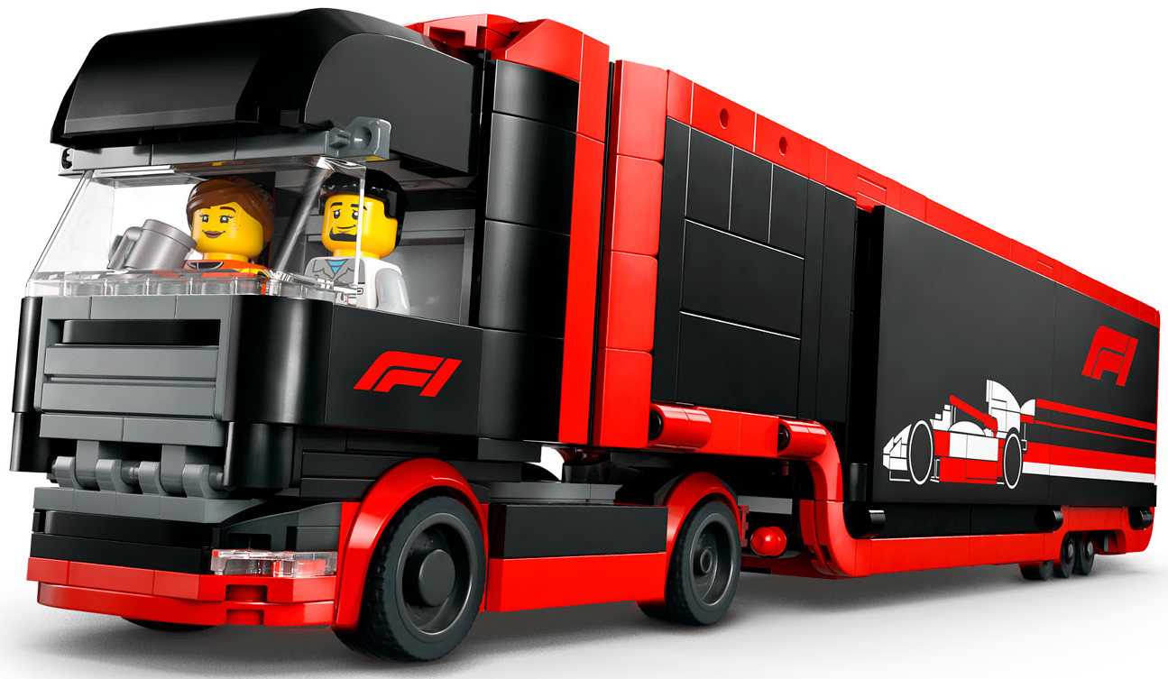 Конструктор Lego City Грузовик F1 с болидами F1 RB20 и AMR24 (60445)