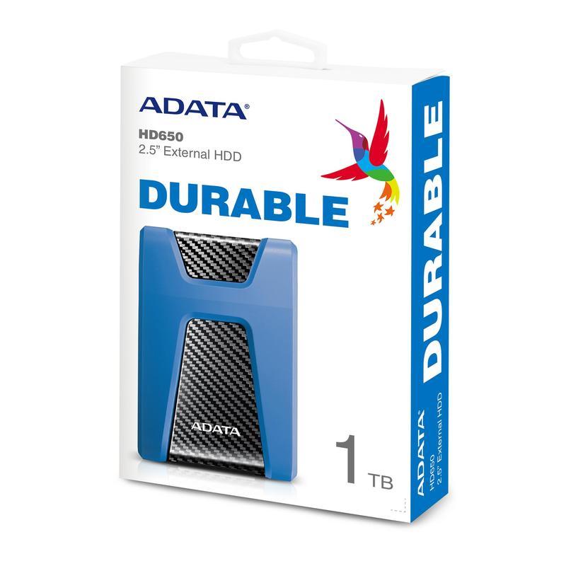 Внешний накопитель A-Data HD650 1Tb USB Blue (AHD650-1TU31-CBL)