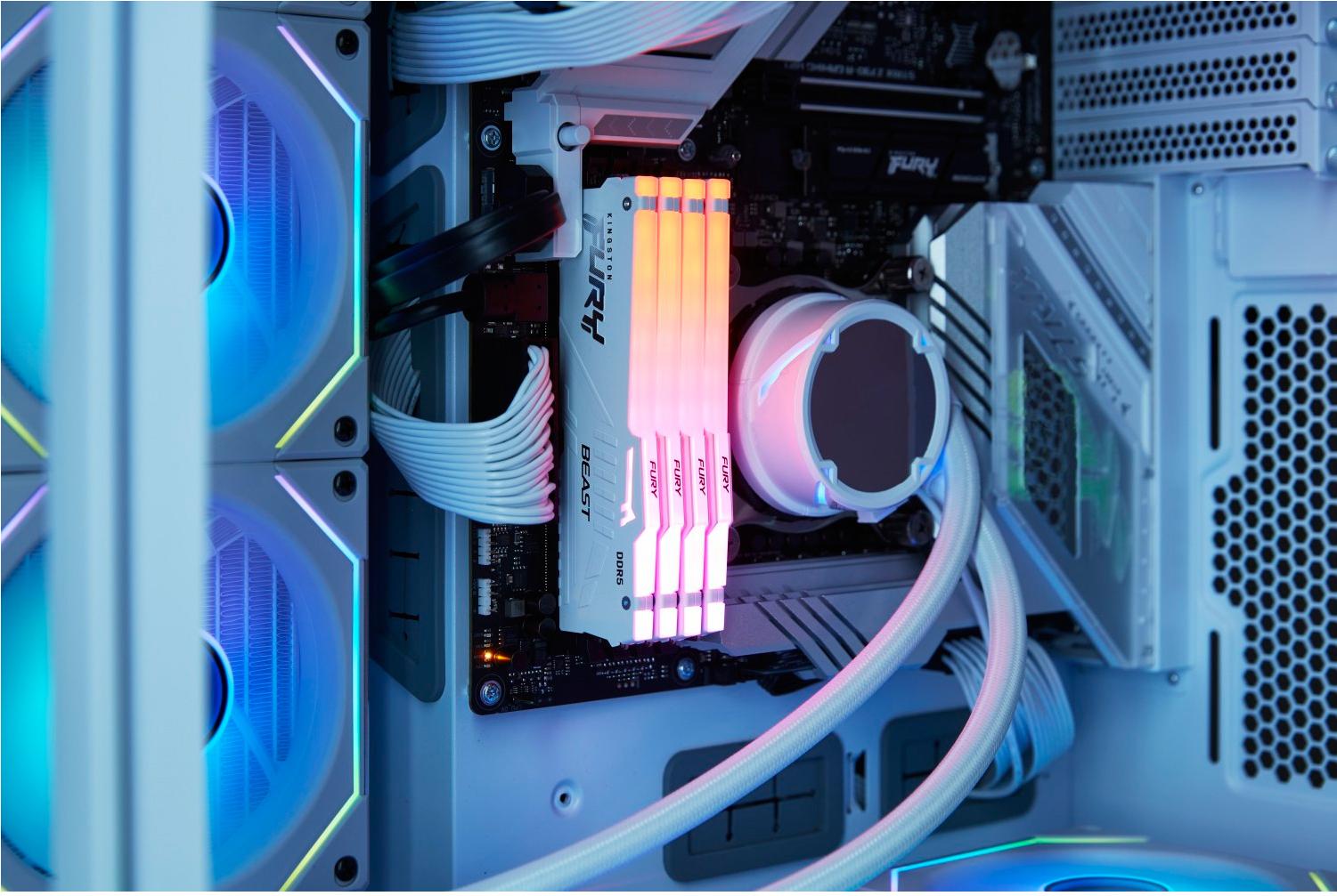 Оперативная память Kingston Fury Beast White Expo RGB DDR5 2x32GB (KF560C36BWEAK2-64)