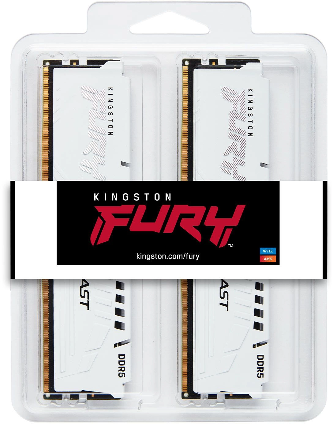 Оперативная память Kingston Fury Beast White Expo Gaming DDR5 2x16GB (KF556C36BWEK2-32)