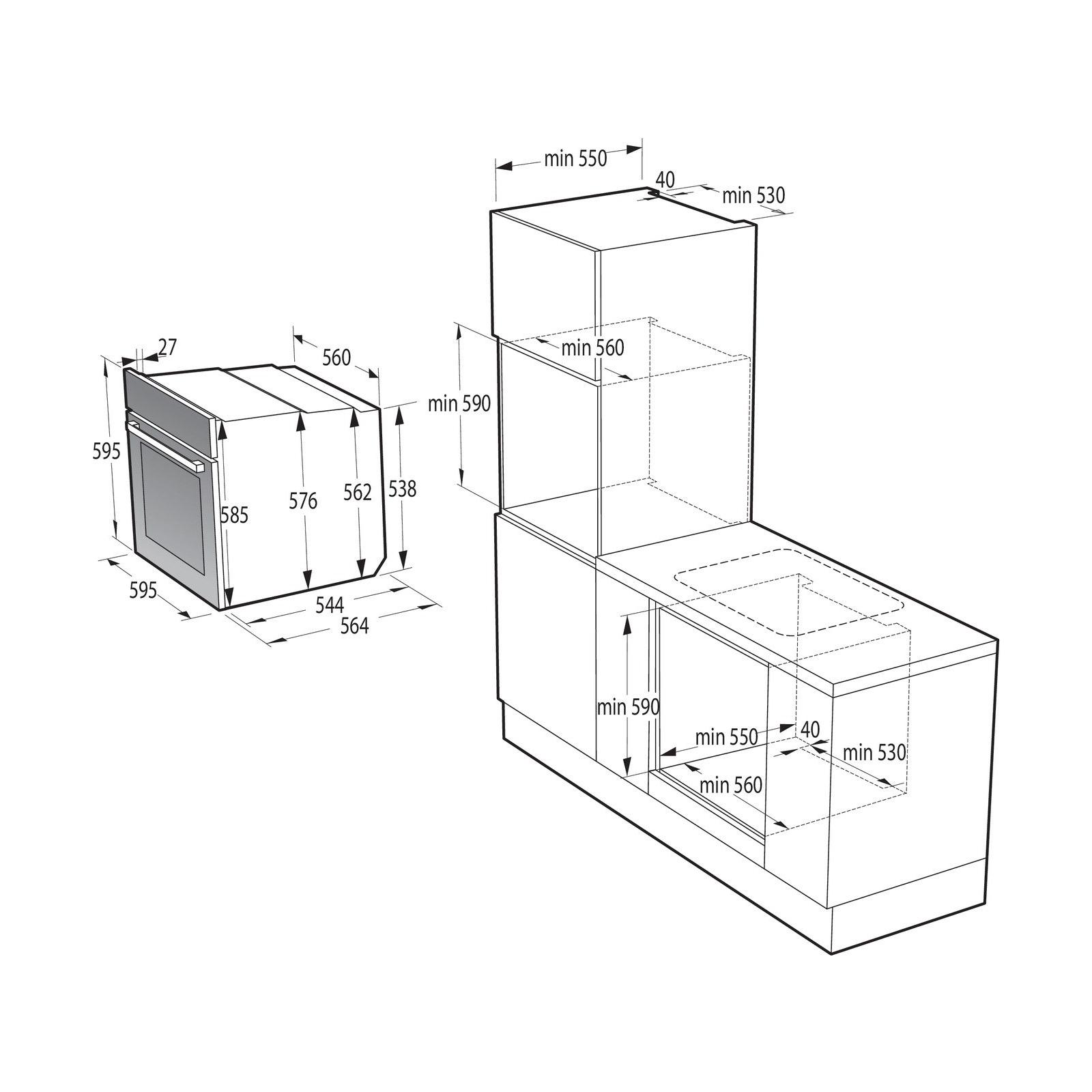 Духовой шкаф Gorenje BOS67371SYB черный