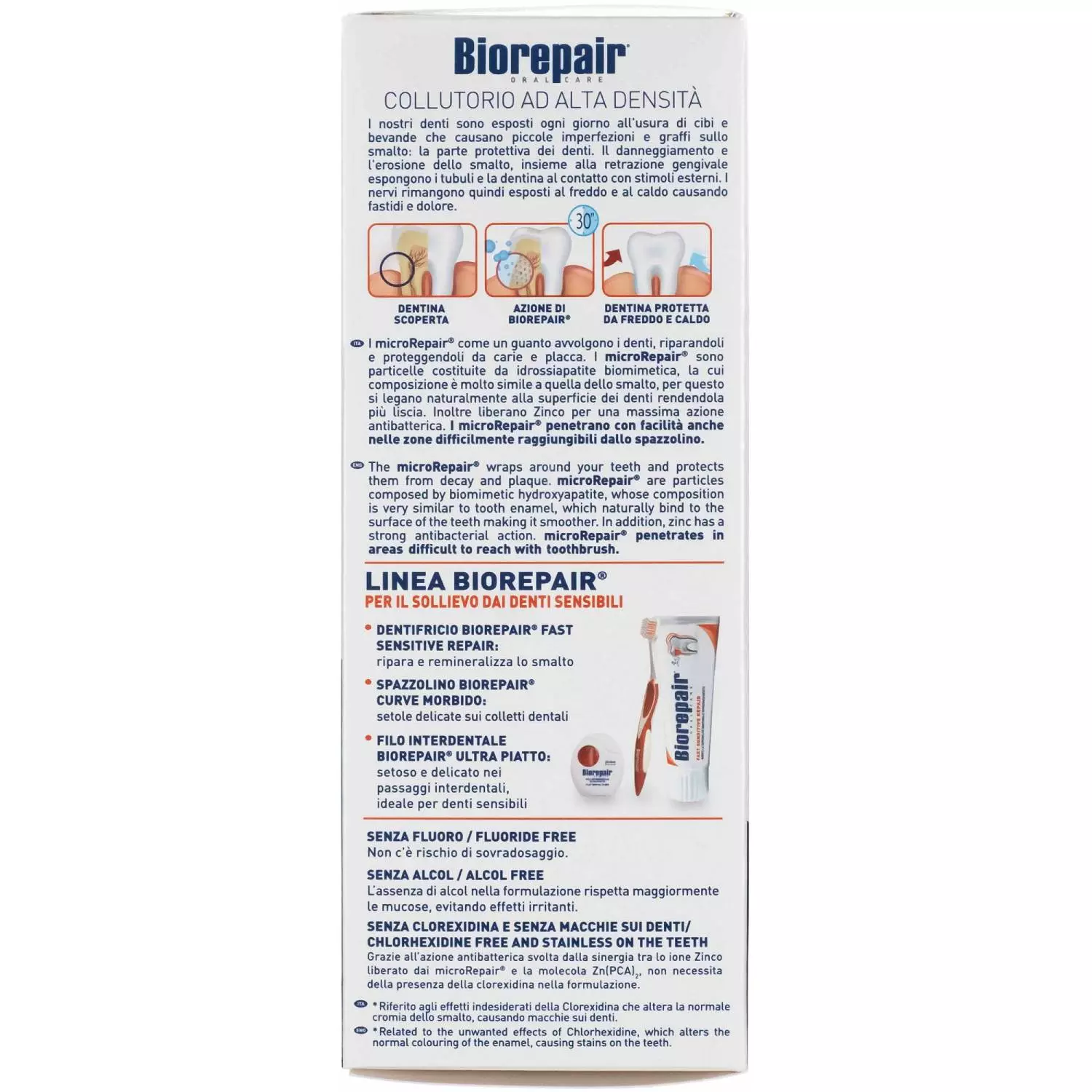 Ополаскиватель для полости рта Biorepair 3 в 1 0.5л