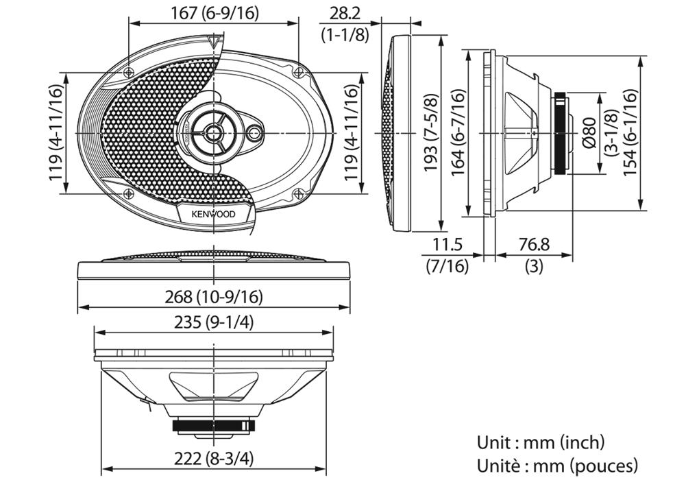 Автоакустика Kenwood KFC-S6966