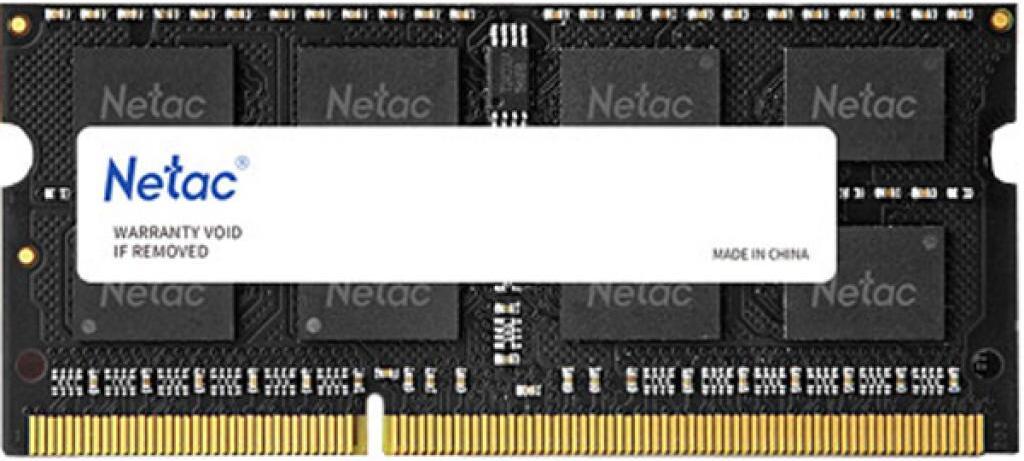 Оперативная память Netac Basic 8GB DDR3 SODIMM PC3-12800 (NTBSD3N16SP-08)