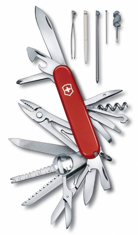 Туристический нож Victorinox SwissChamp красный (1.6795)