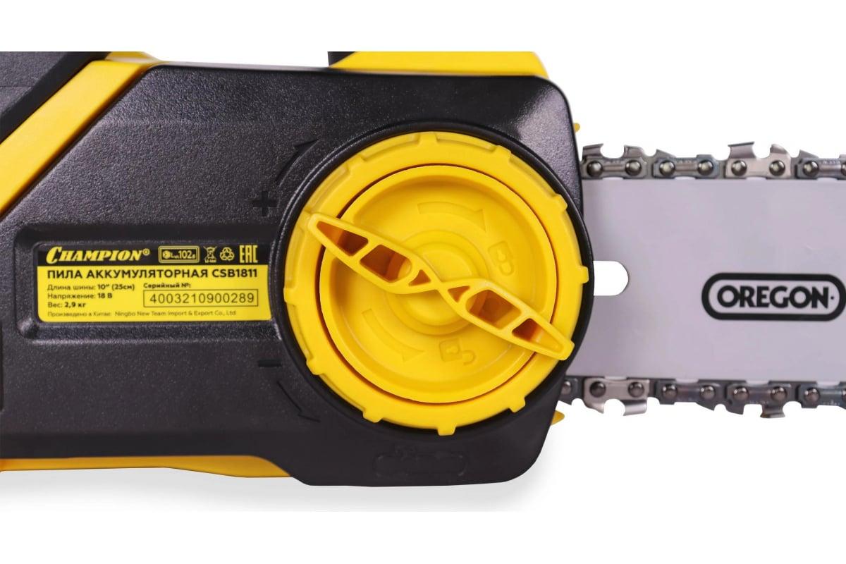 Электропила цепная Champion CSB1811 без АКБ и ЗУ