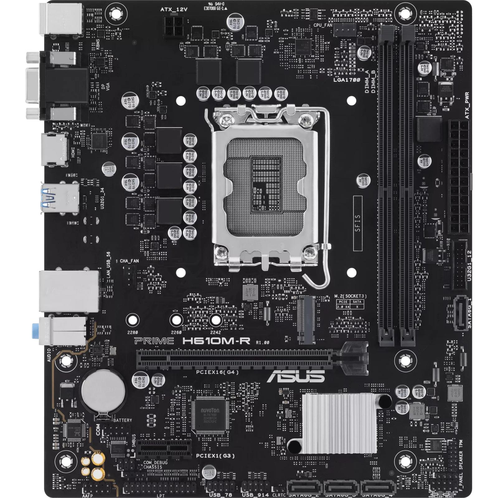 Материнская плата ASUS Prime H610M-R-SI (90MB1GL0-M0ECY0)
