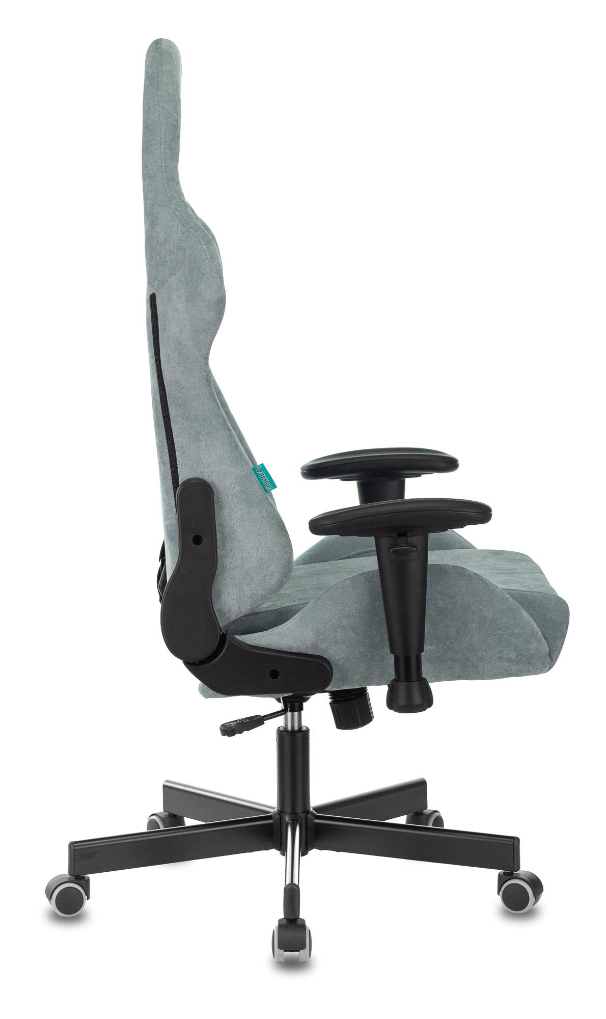 Кресло игровое Zombie VIKING KNIGHT LT28 FABRIC серо-голубой