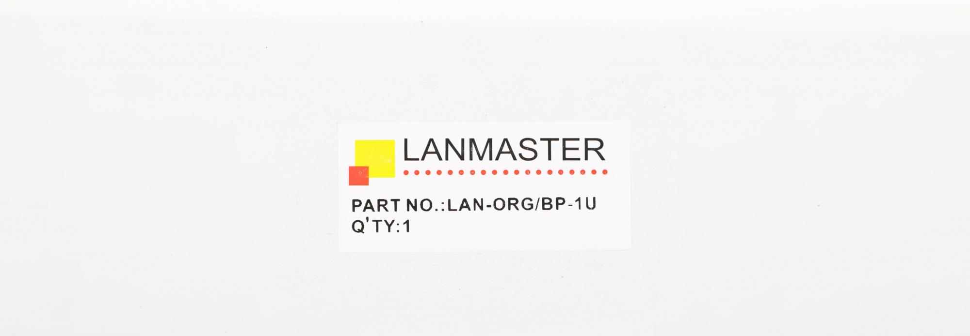 Кабельный органайзер Lanmaster LAN-ORG/BP-1U