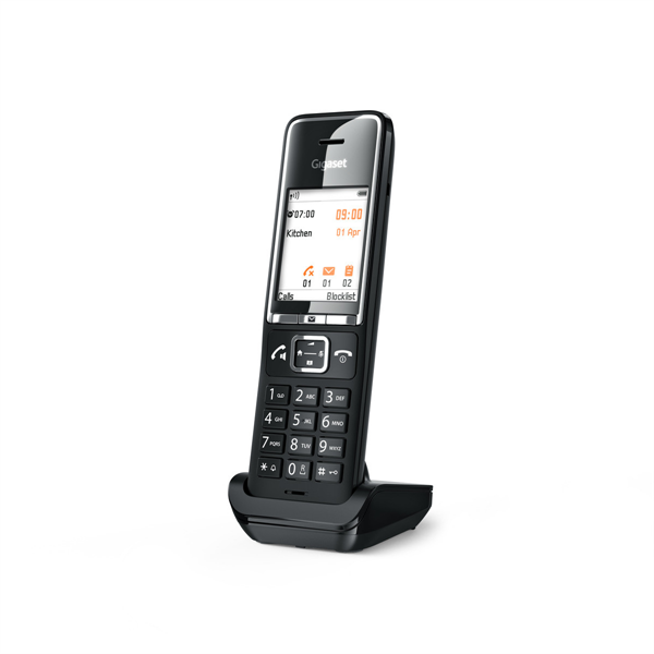 Дополнительная трубка Dect Gigaset Comfort 550HX черный (S30852-H3051-R104)