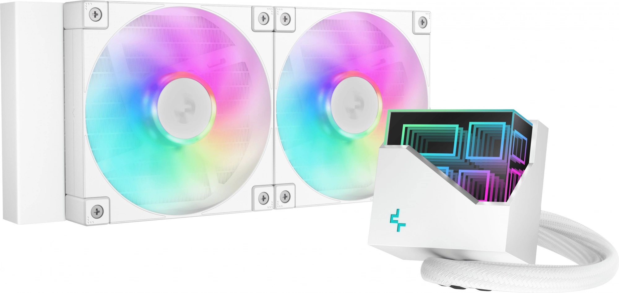 Система жидкостного охлаждения для процессора DeepCool LT240 ARGB белый (R-LT240-WHAMNC-G-1)