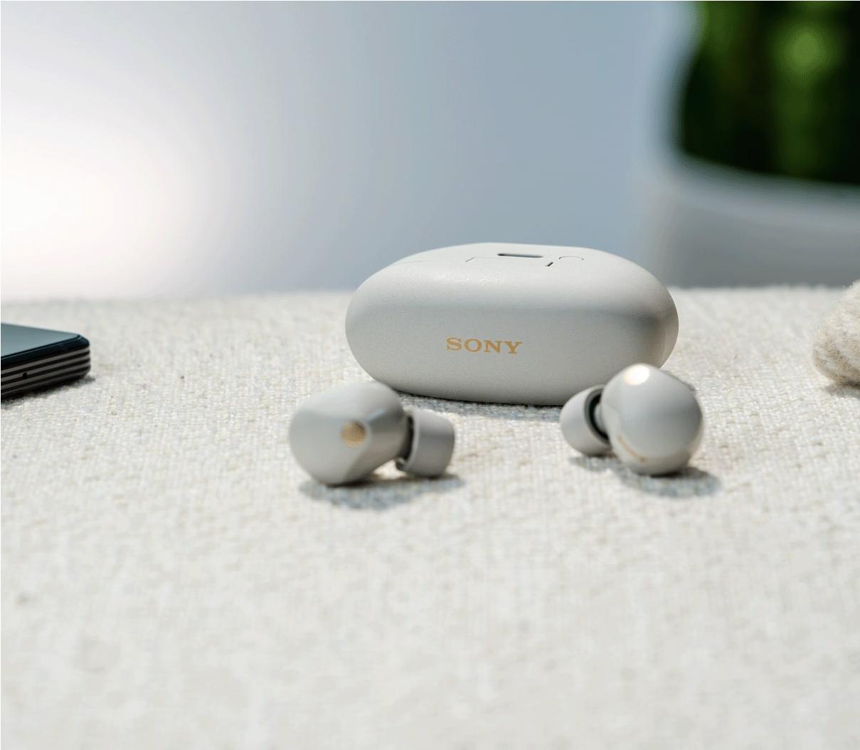 Наушники Sony WF-1000XM5 серебристый