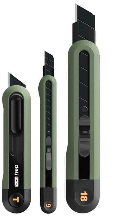 Набор ножей строительных Deli HT4003L Green