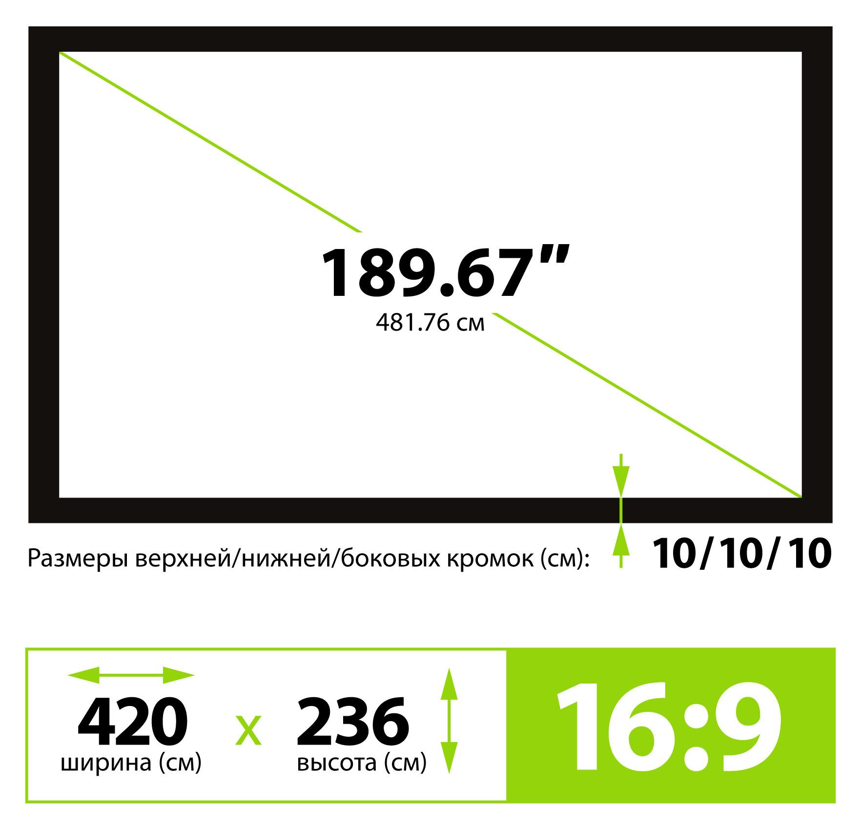 Проекционный экран Cactus FrameExpert (CS-PSFRE-420X236)