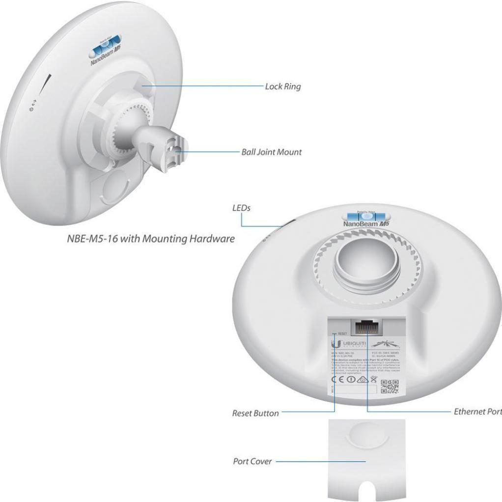 Точка доступа Ubiquiti PowerBeam M5 (NBE-M5-16)